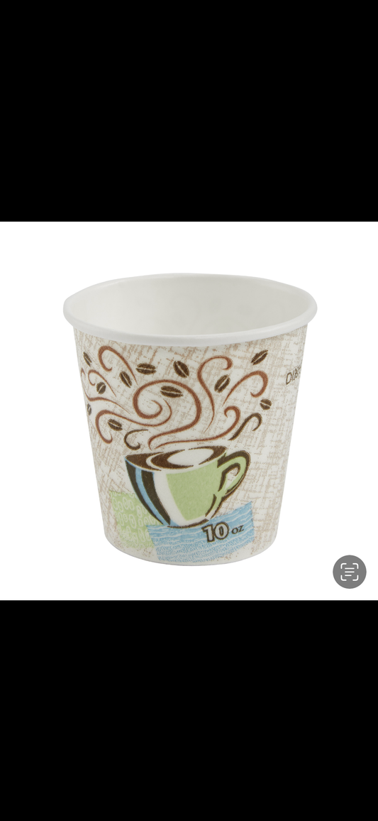 Coffee cup Perfect touch, 10oz insulated paper hot cup, 20 sleeves of 25 cups (500 total)