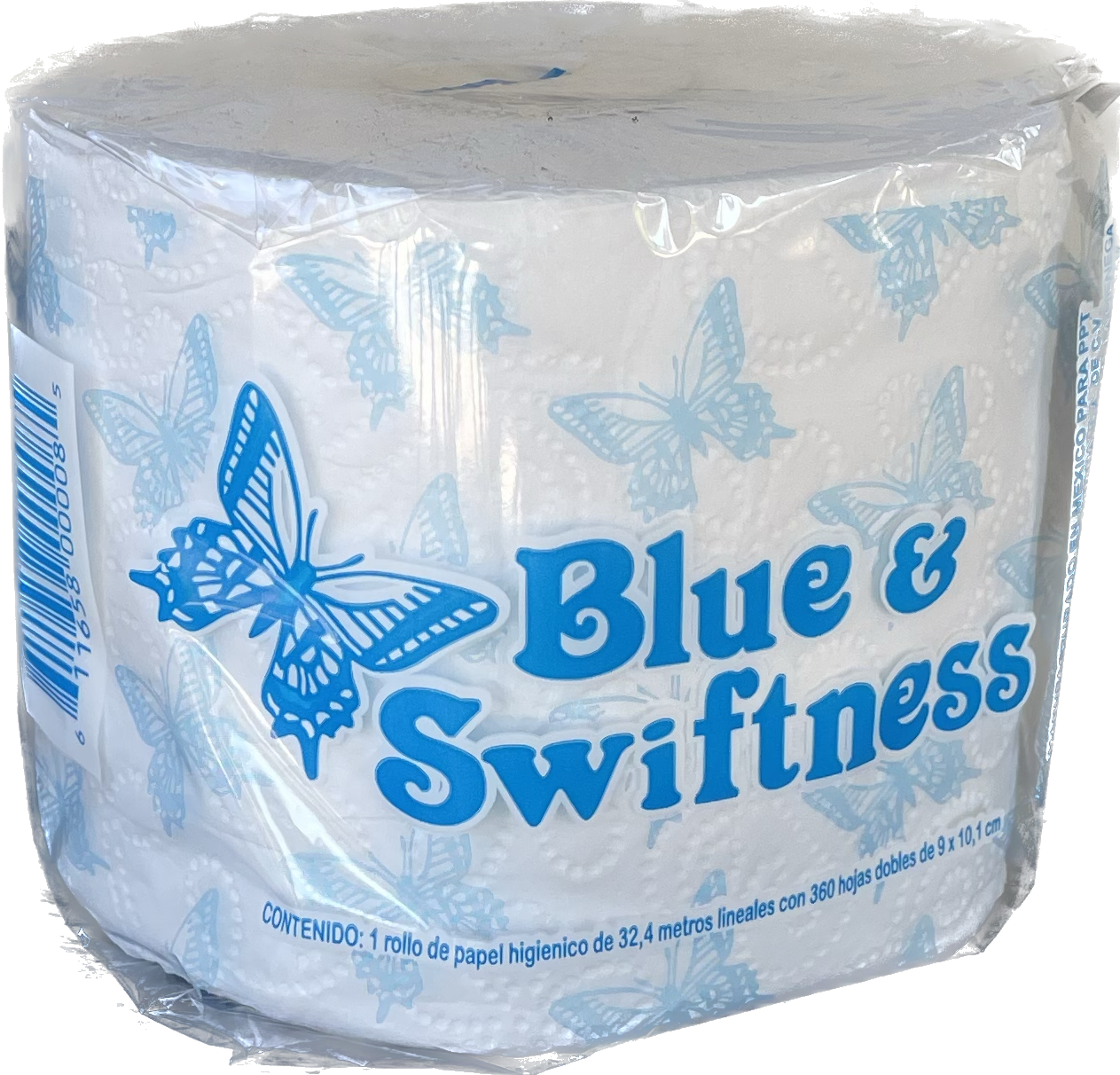 Blue Swiftness Hygienic Toilet Paper / 80 Rolls , 500 Sheet's Per Roll, 2- PLY