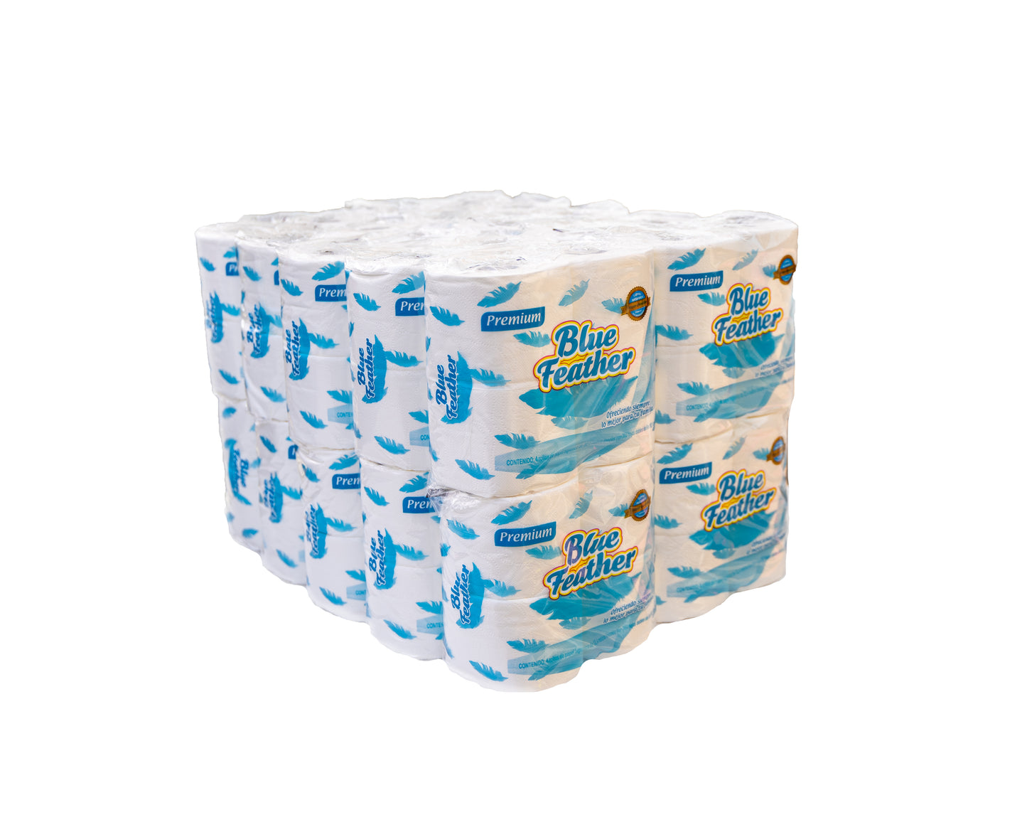 Blue Feather Hygienic Toilet Paper/ 80 Rolls, 360 Sheet's Per Roll, 2ply
